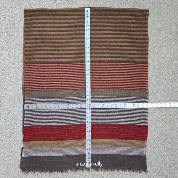 Opal Merino Striped Scarf Australia Fair-Trade Sustainable - Picture 4 of 16